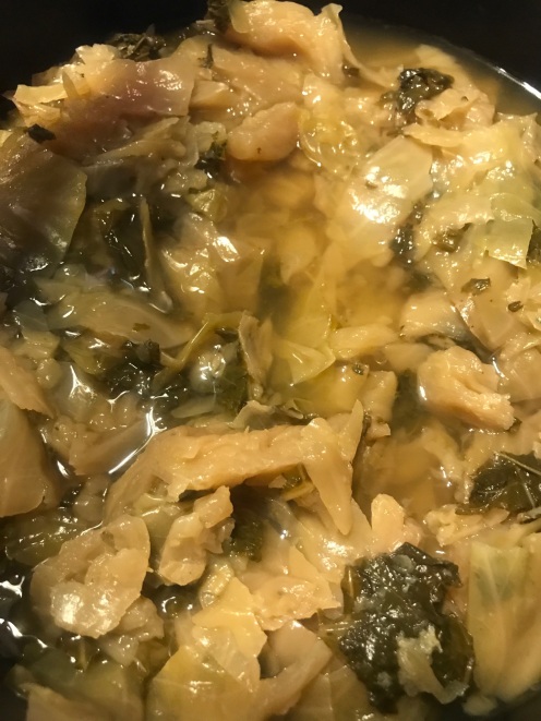 my cabbage and greens thanksgiving 2017